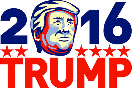 Trump poster, image via Shutterstock