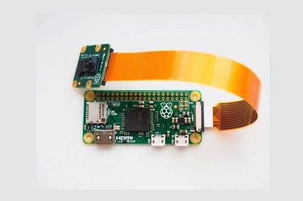 Raspberry Pi Zero v. 1.3 with camera connector