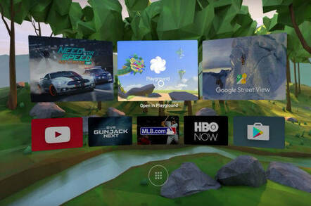 Google's VR entry page