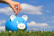 Piggy bank, image via Shutterstock