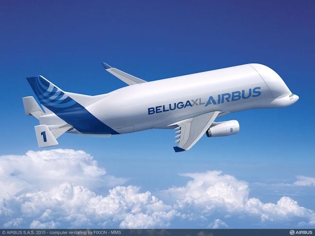 Airbus rendering of the new Beluga XL jetliner