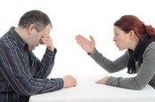 Teen argues with her father. Photo by Shutterstock