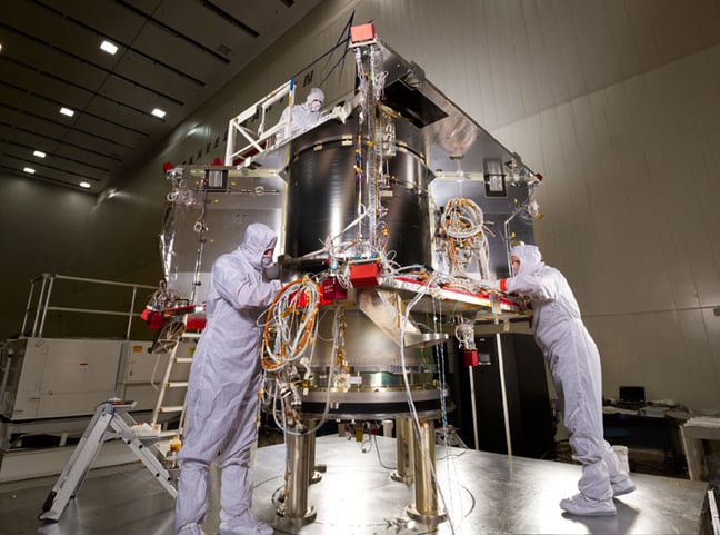 OSIRIS-REx during construction. PIC: NASA