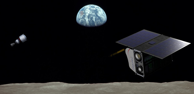 Artist's impression of ArgoMoon and the ICPS. Pic: Argotec