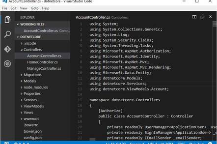 Developing an ASP.NET Core application with Visual Studio Code
