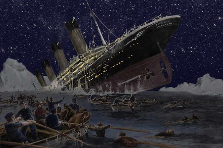 Titanic, image via shutterstock