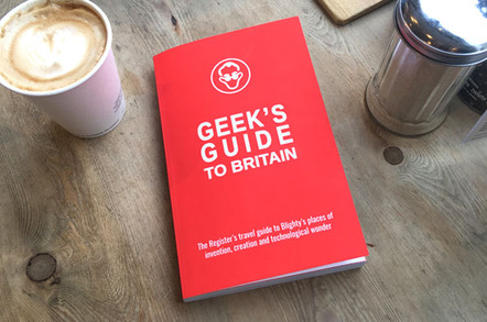 Geeks Guide book on coffee table, photo The_Register