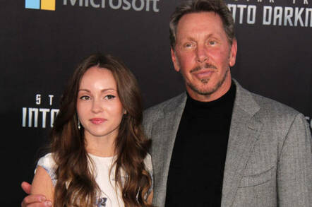 Larry Ellison and Nikita Khan