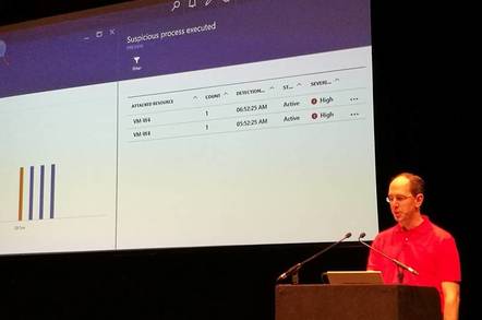 Suspicous process detected: Microsoft's Scott Guthrie shows off the Azure Security Center