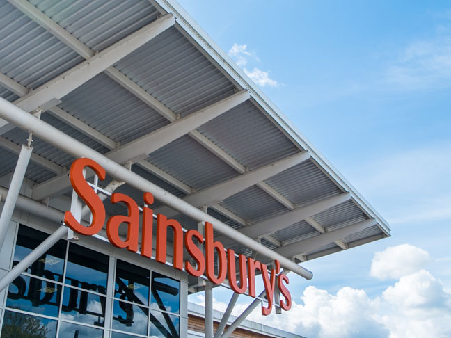 Sainsburys, photo by Darren Grove via Shutterstock