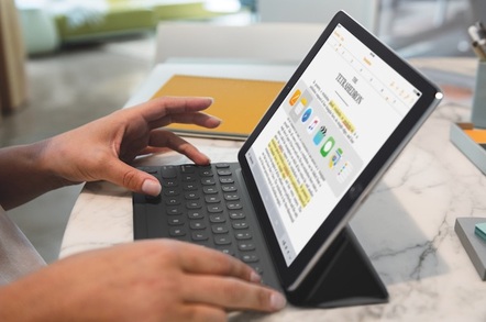 Nine inch iPad Pro and Smart Keyboard