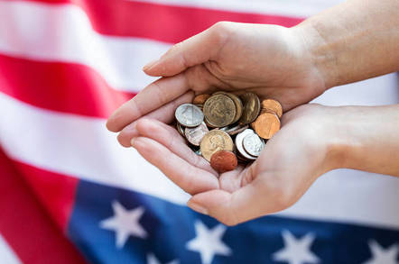 US Flag and money