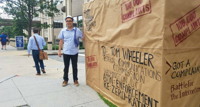 Fight for the Future FCC protest