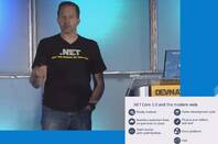 Microsoft's Scott Hanselman demonstrates .NET Core at Red Hat's DevNation event