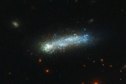 Hubble spies rare cosmic tadpole galaxy • The Register