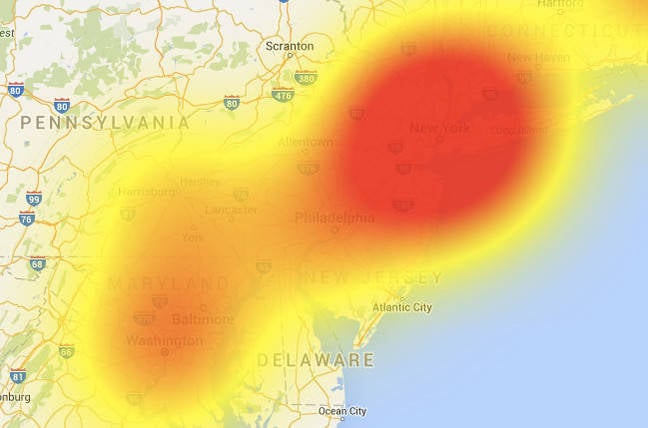 Office 365 outage map