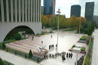 Google building Madrid (on the left) in  Madrid Torre Picasso on  Pablo Ruiz Picasso square.  Photo by Juan Fuertes via Shutterstock - editorial use only.