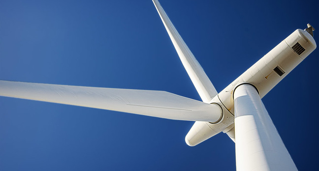 Wind turbine, image via Shutterstock