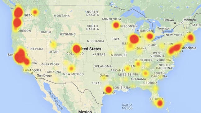 Comcast outage map