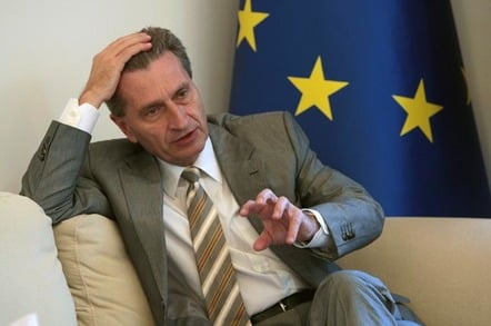 Gunther Oettinger, EU digital commissioner. Photo by Shutterstock - must mark as editorial use only
