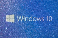 Windows 10 waterdrops, photo by Anton Watman via Shutterstock