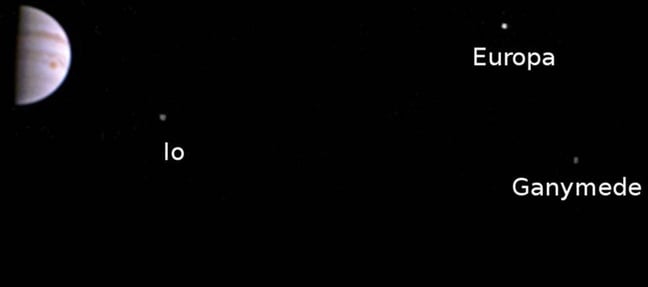 First picture from Juno Mission First picture from Juno Mission