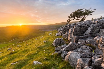 Vibrant Evening Sunset At Twistleton Scar In North Yorkshire, UK. Photo by Shutterstock