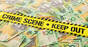 Australian money at a crime scene