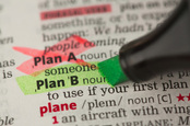 Plan b, image via Shutterstock