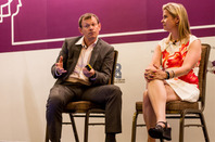 Symantec director government affairs Brian Fletcher (left) with Microsoft assistant general counsel Cristin Goodwin. Image: Darren Pauli, The Register.