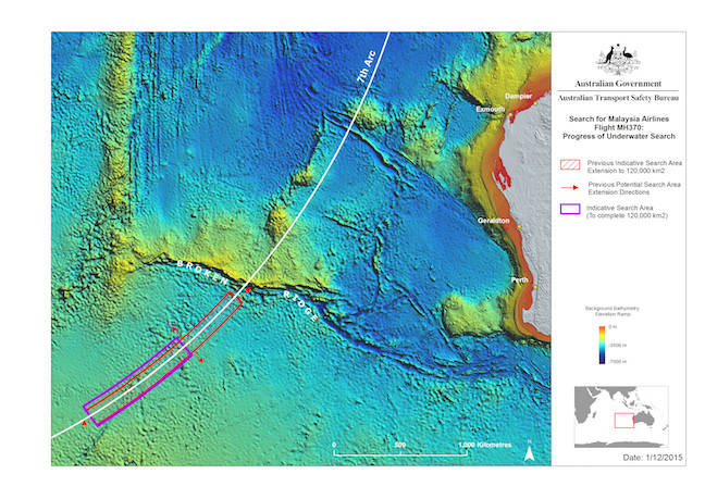 MH 370 Search Zone