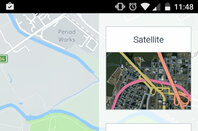 screenshots from here we go maps app