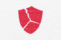 Image by Maksim Kabakouhttp://www.shutterstock.com/pic-362745248/stock-photo-privacy-concept-broken-shield-on-wall-background.html