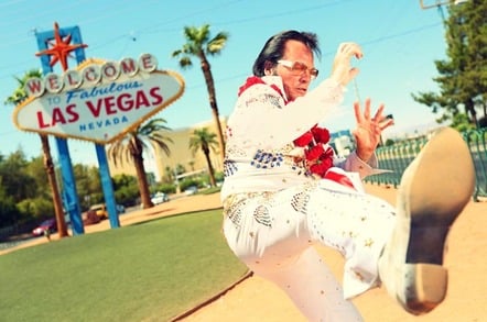 Elvis in Las Vegas. EDItorial use only - photo by Maridav via Shutterstock