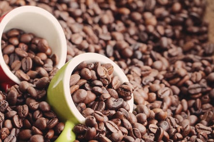 Coffee beans, image via Shutterstock