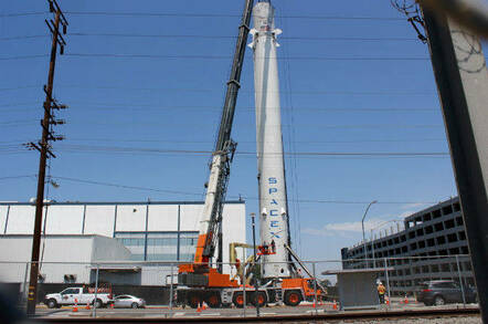 Falcon 9 raising