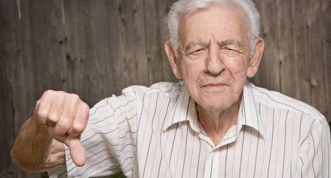 An unhappy man