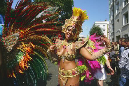 Notting Hill Carnival dancer. Pic: Shutterstock