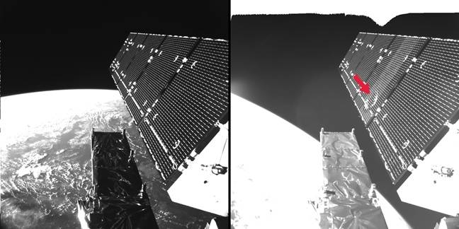 photo of Drama in orbit: Brazen UFO attacks Earth's Sentinel-1A satellite image