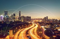 Networks city concept. Phtoo by shutterstsock