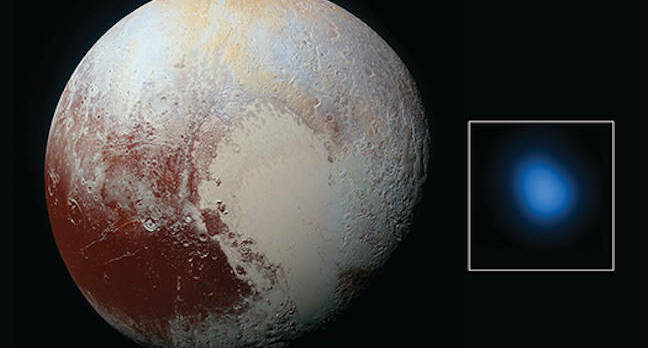 Pluto, visible and X-ray