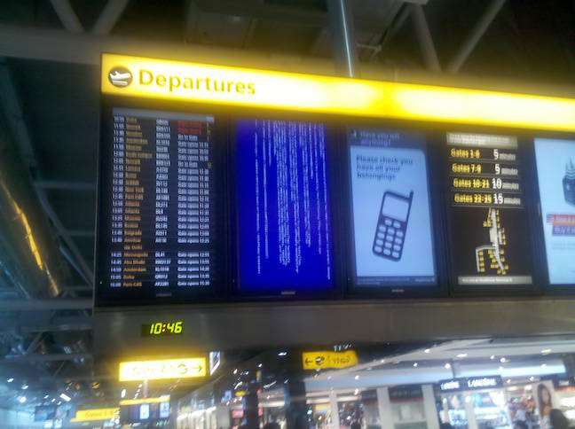 BSOD at Heathrow