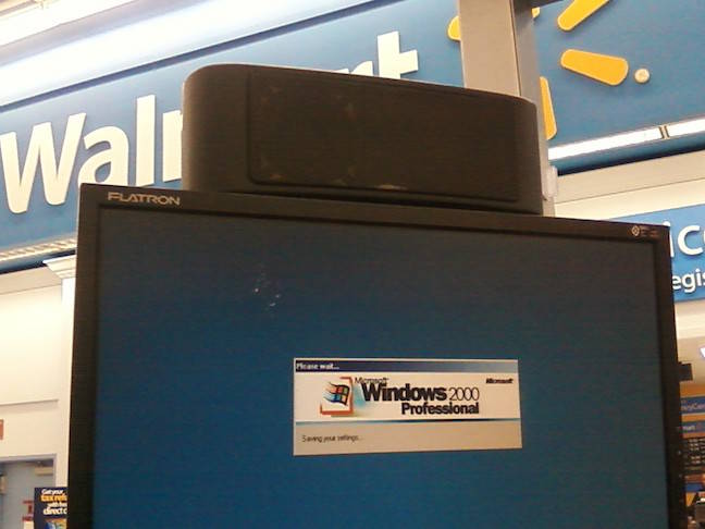 BSOD in Walmart