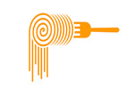 Fork with pasta