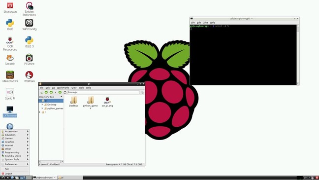 chromium - raspbian desktop. Screengrab courtesy RPi Foundation