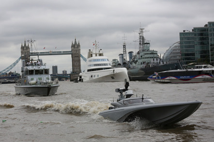 L-R: HMS Archer, A, HMS Belfast, Bladerunner (bottom)
