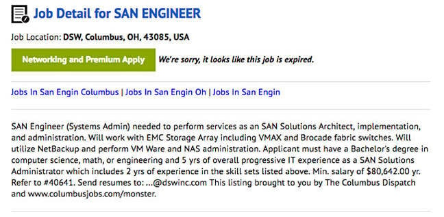 DSW_VMAX_job_req