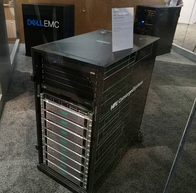 An Azure Stack preview box from HPE