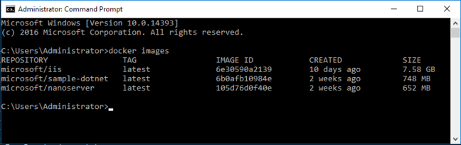 Docker images based on Nano Server can be small Docker images based on Nano Server can be small