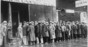 Unemployed men queued outside a depression soup kitchen opened in Chicago by Al Capone U.S. Information Agency. (08/01/1953 - 03/27/1978)